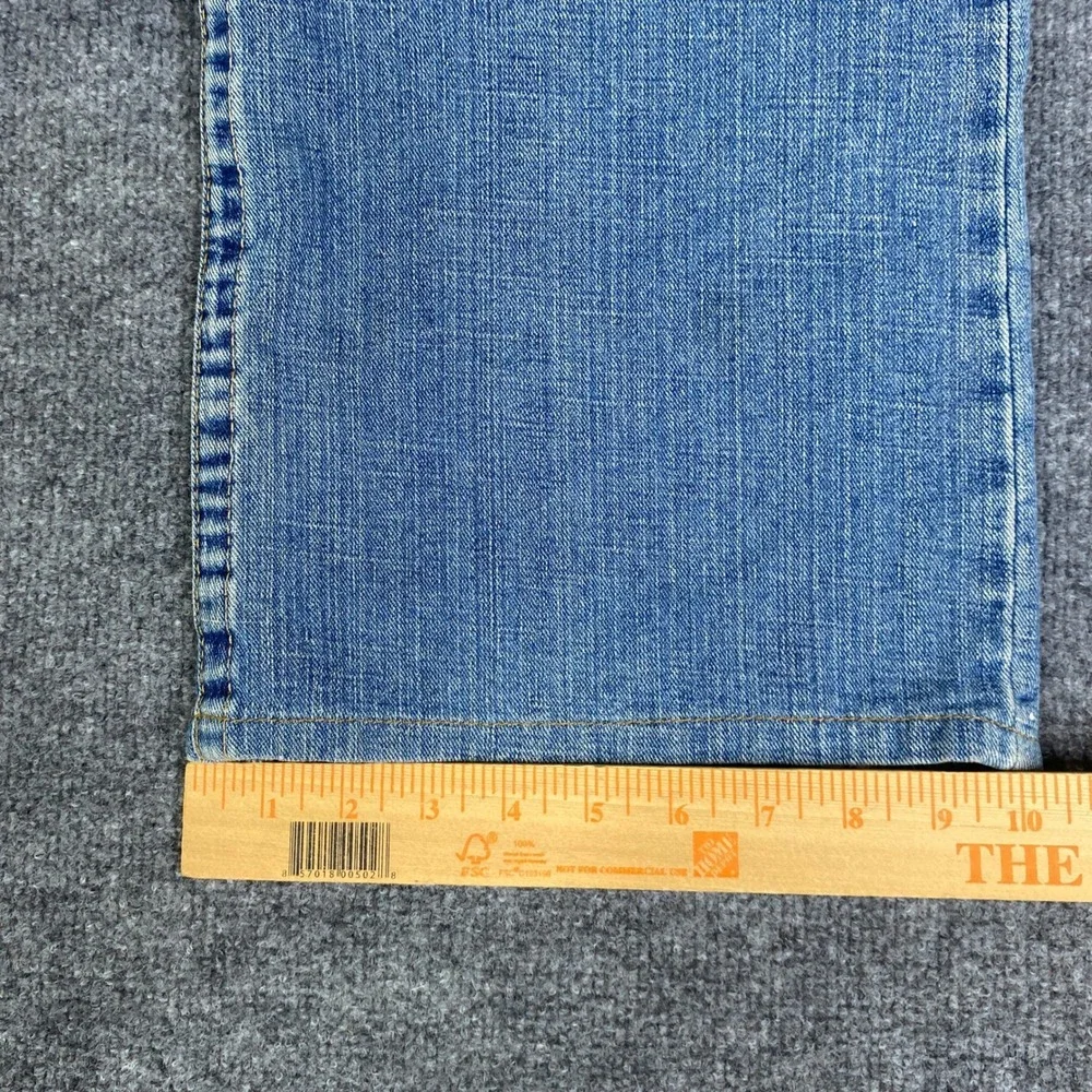 True Religion Billy Bootcut Jeans Mens 36 Blue Embroidered Buddha Sunflower Y2K